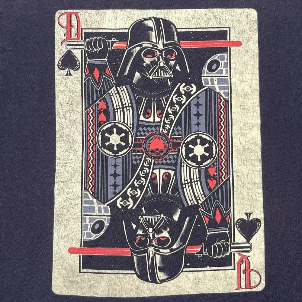 Star Wars Darth Vader Spades Playing‎ Card T-Shirt By Fifth Sun Men's Size L
